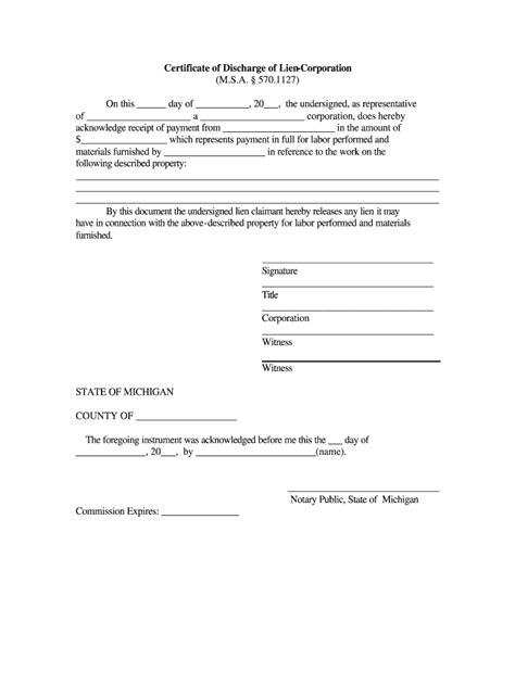 Discharge Certificate Form Fill Out And Sign Printable Pdf Template