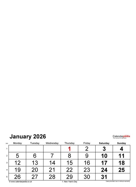 Photo Calendar 2026 Uk Free Printable Pdf Templates