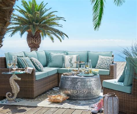 Thanks for visiting our beach living room photo gallery where you can search for lots of living room design ideas. Pier 1 Outdoor Summer Decor & Furniture with a Coastal ...