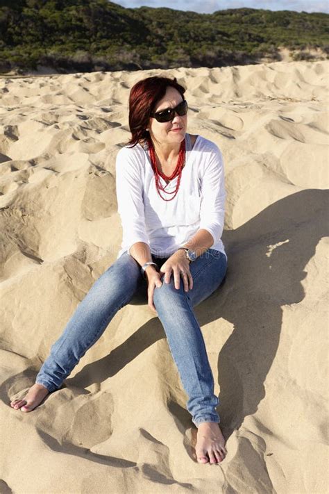 Woman Beach Sunglasses Stock Image Image Of Barefoot 38994829