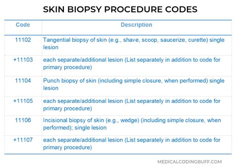 CPT Coding For Skin Biopsies Diagnosing A Skin Lesion Coding Cpt