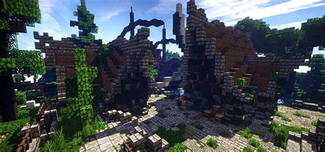 Vila Medieval Abandonada Oppicraft Construções De Minecraft