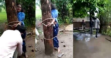 Rajasthan Woman Tied To Tree Thrashed For Hours After Seen With