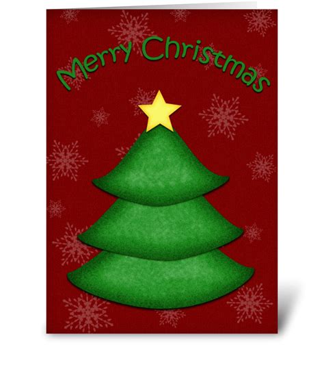 Christmas Tree Greeting Card Virtual Bday Card