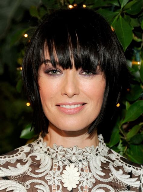 Rounded layered bob with long wispy bangs. Choppy layered bob hairstyle with bangs - Hairstyles Weekly