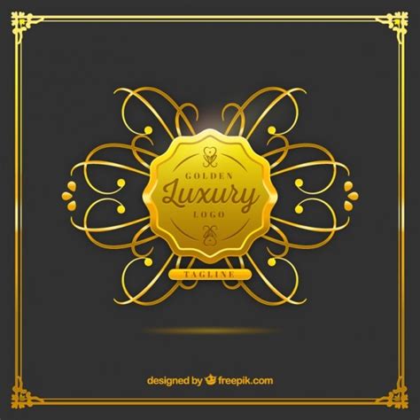 Free Vector Luxury Golden Logo Template
