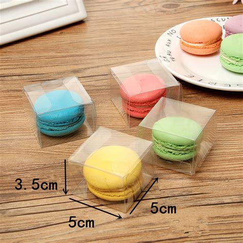 Clear Macaron Boxpet Macaron Boxclear Macaron Packaging Cake Box