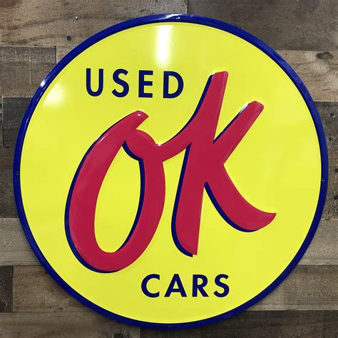 24 Ok Used Cars Sign Garage Art™
