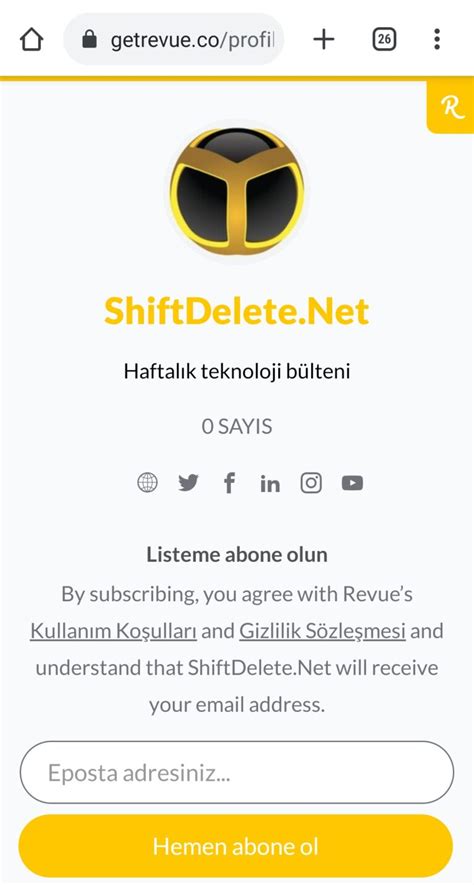 Haftalık ShiftDelete Net bülteni çıktı Abone oldunuz mu ShiftDelete Net