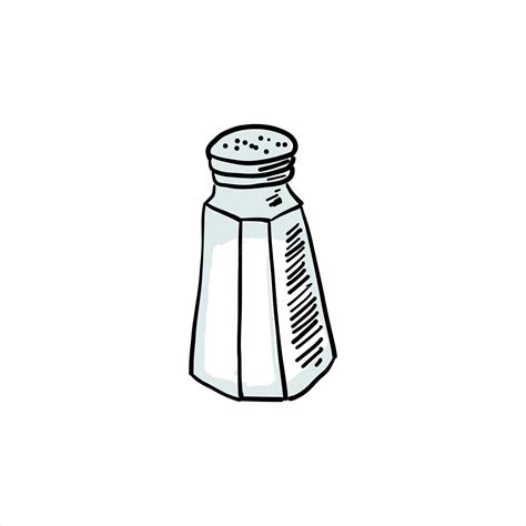 Premium Vector Salt Colored Simple Doodle Vector Clipart Of Salt