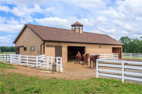 Homeadvisor is the simplest way to find and book pole barn contractors near you. Pole barn horse stable with split rail fencing | Pole barn ...