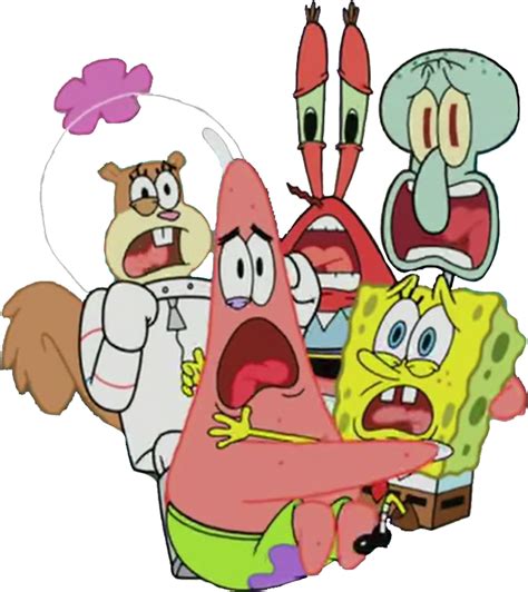 Spongebob And Pals Screaming By Homersimpson1983 On Deviantart