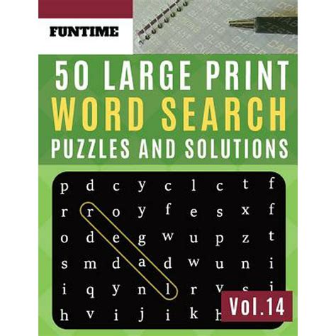 Word Find Puzzle Books For Adults 50 Large Print Word Search Puzzles