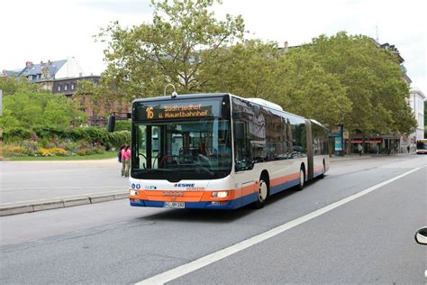 Eswe Verkehr Man Lions City G Wagen Am In Wiesbaden Bus