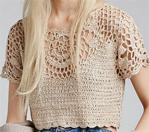 Prepárate par lucirlas en tu ocasión especial o simplemente para llevar. 60 Blusas para verano en crochet
