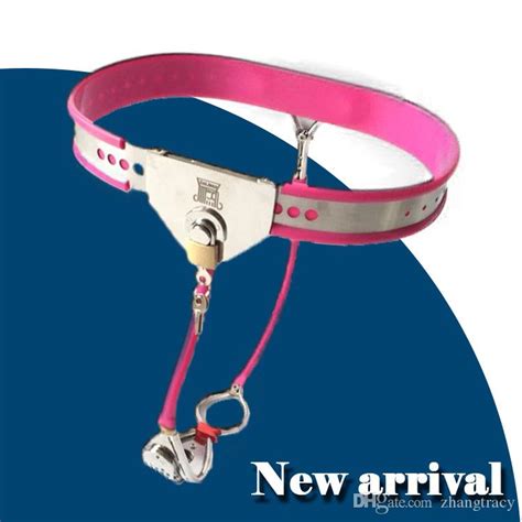 Newst Style Stainless Steel Chastity Belt With Anal Plug Bondage