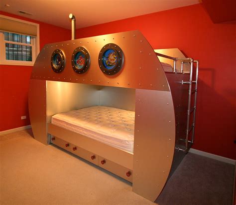 Custom Submarine Bed Michelles Interiors Tv Beds Wood Bunk Beds