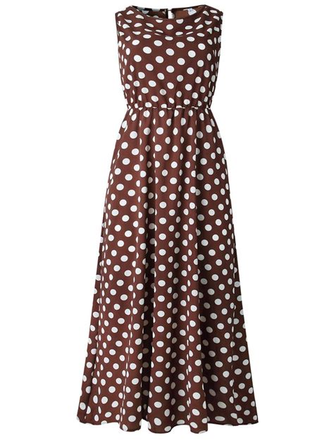 Round Neck Polka Dots Casual Dresses Clothing Beta Noracora Summer
