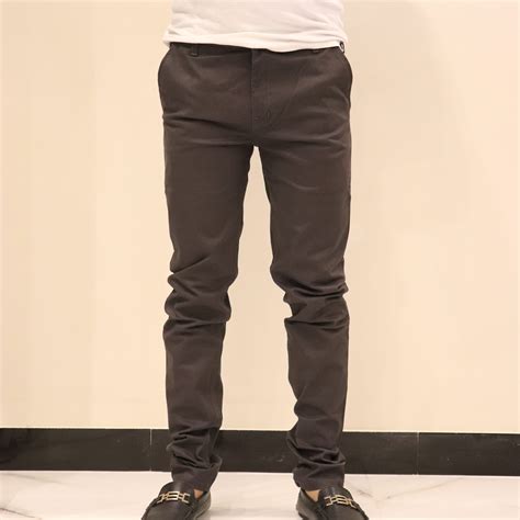 Greyish Black Soft Cotton Pants For Men Casual Wear 5103