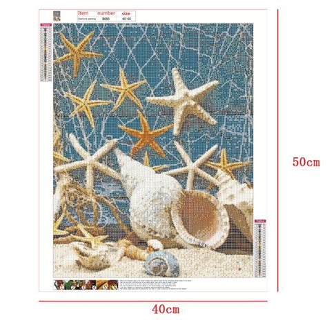 Starfish Shells Full Round Diamond Painting Kits Qluo