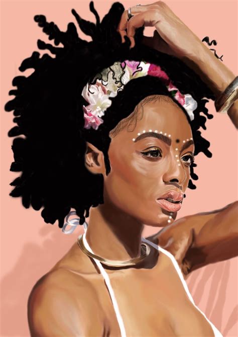 Pin By Eva Nee On Works Of Art Black Girl Art Afro Art Natural Hair Art