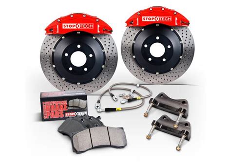 Stoptech Big Brake Kit Fits Vw Golf Gti Mk4 Red Caliper 328x28