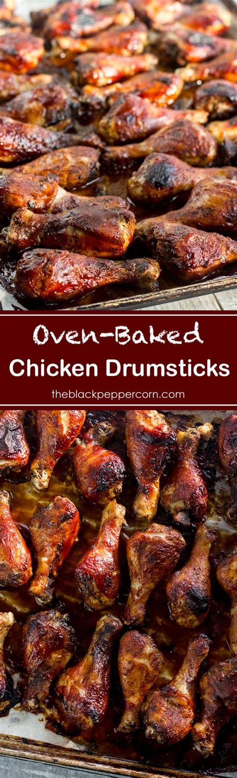 Line two large shallow baking pans with foil and grease; Baked Chicken Drumsticks - How to bake chicken drumsticks ...