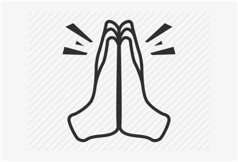 Hand Emoji Clipart Pray Prayer Hands Emoji Vector X PNG Download PNGkit