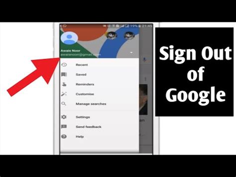 Open the gmail app or the app for a similar google product, like google docs or drive. How To Log Out Gmail From Google Today - Septa Tutorial