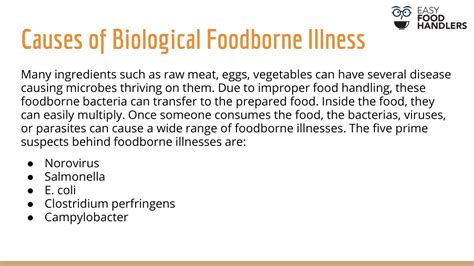 Ppt Types Of Foodborne Illness And Their Causes Powerpoint
