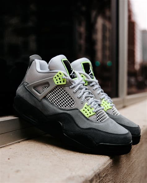 Detailed Look At The Air Jordan 4 Retro Neon Sneaker Buzz
