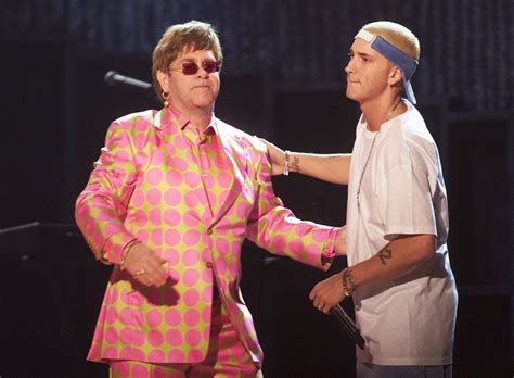 Elton John Posed With Eminem In Photo Taken Backstage At 2020 Oscars