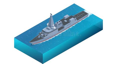 Isometric Type 26 Frigate Naval Ship Frigate For The United Kingdom S