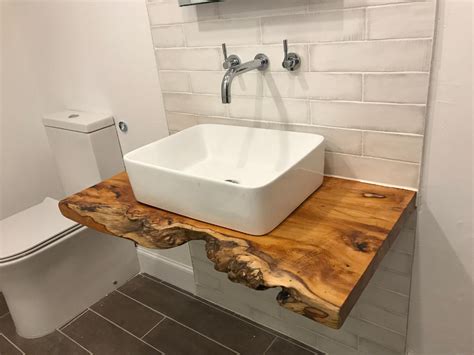 Durability and beauty are both key. 3 ft Custome Made Rustic Vanity Basin Character Wood Shelf ...