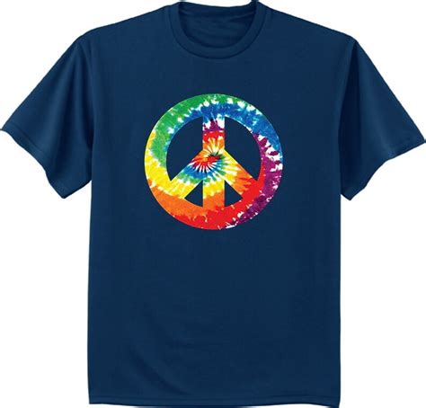 Tie Dye Peace Sign Shirt Etsy