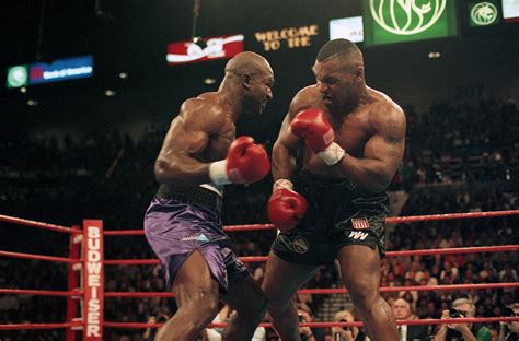 Mbspmt006 Mike Tyson Vs Evander Holyfield Iconic Images
