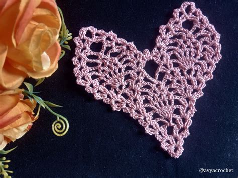 How To Crochet A Lace Heart Free Pattern And Instructions