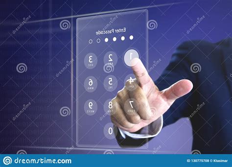 Security Passcode Or Password Entering Stock Photo Image Of Input