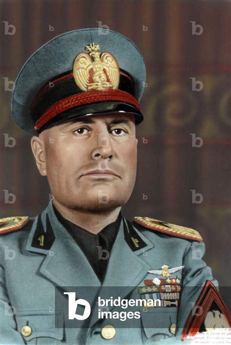 Image Of Benito Mussolini 1883 1945 Fascist Italian Leader From 1922