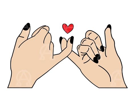 Pinky Promise Svg Pinky Promise Cut File Friendship Svg Couple Hands