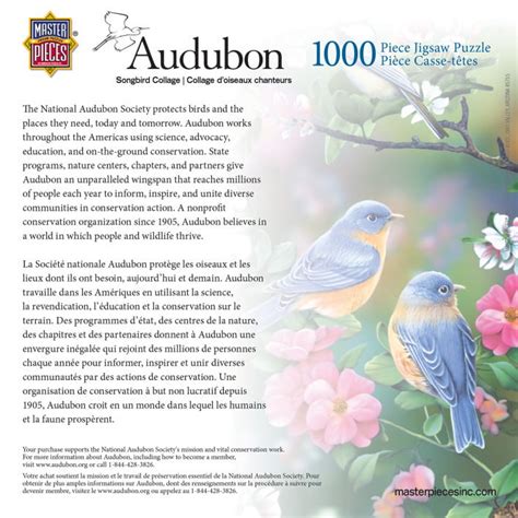 Audubon Songbird Collage 1000 Piece Jigsaw Puzzle Masterpieces