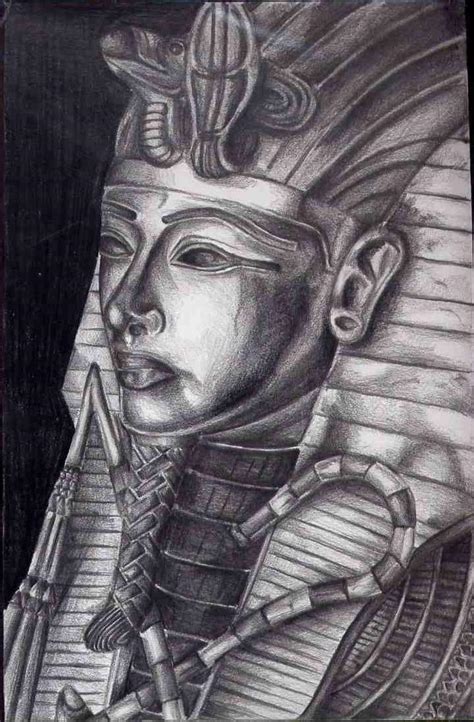 King Tut In Pencil By Lochnessangie On Deviantart
