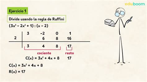 Divisiones utilizando Ruffini Matemáticas 1 Bachillerato