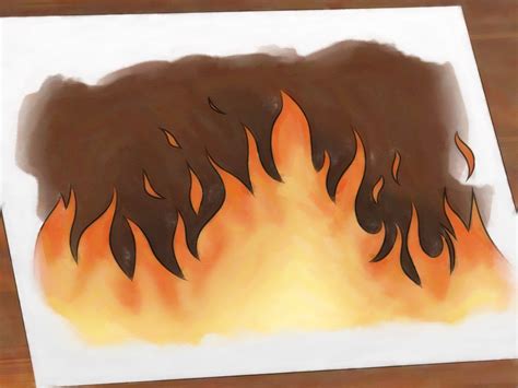 Realistic How To Draw Fire Draw Hjr