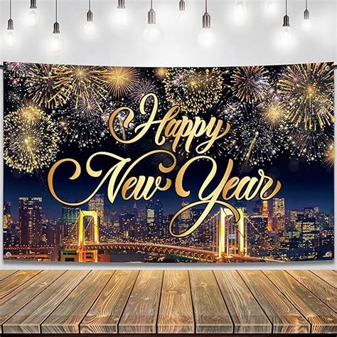 Xtralarge Happy New Year Banner 72x44 Inch Happy New Year
