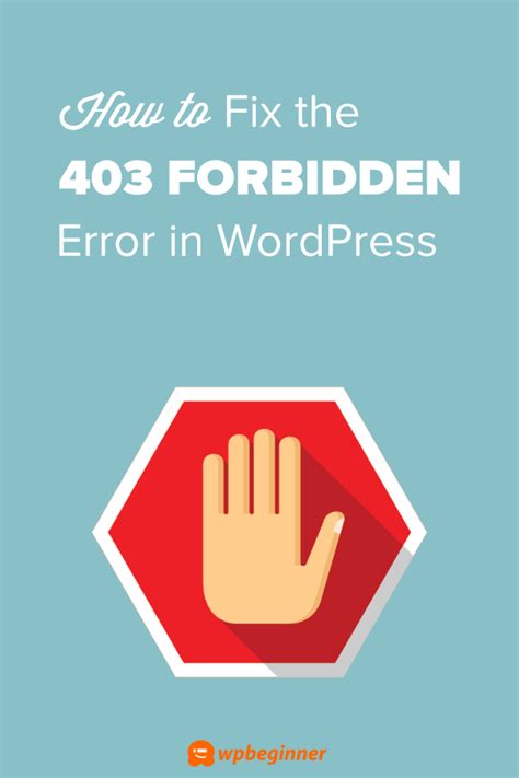 How To Fix The Forbidden Error In WordPress