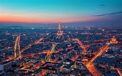 Paris Sunset City Wallpapers 4k Hd Paris Sunset City Backgrounds On