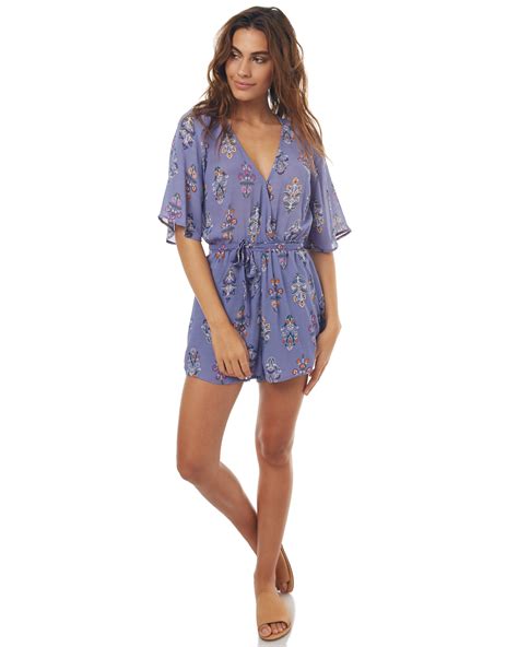 tigerlily hydra playsuit cornflower surfstitch