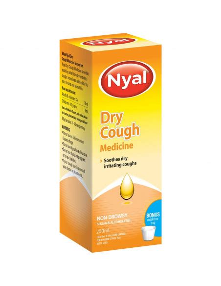 Nyal Cough Medicine For Dry Coughs 200ml Allys Basket Direct F