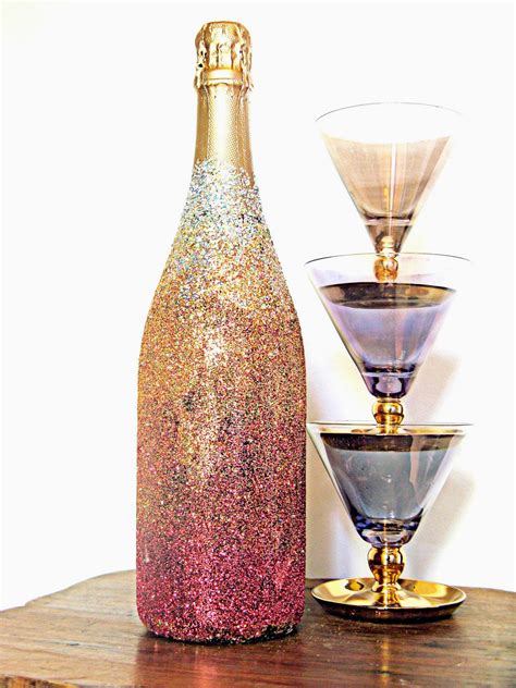 Vintage Movement Diy Ombre Glitter Champagne Bottle How To Guide